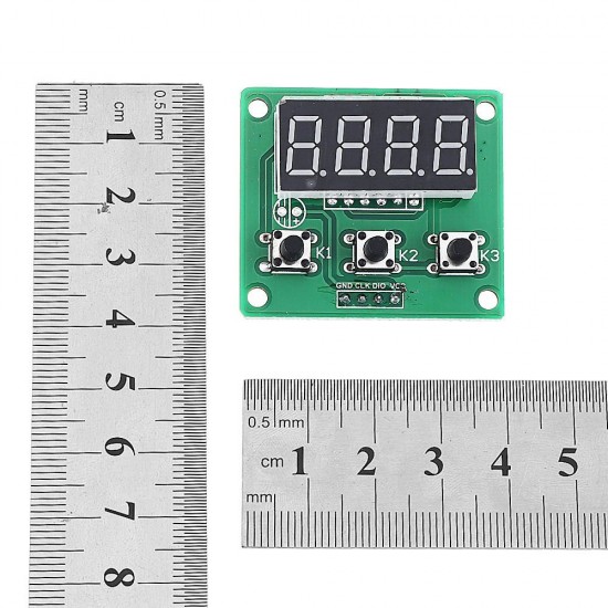 10pcs Four Digital Tube LED Display Module TM1650 with Button Scanning Module 4-wire Driver I2C Protocol