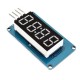 10pcs TM1637 4 Bits Digital LED Display Module 7 Segment 0.36 Inch RED Anode Tube Four Serial Driver Board For