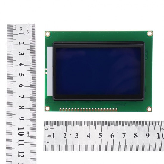 12864 128*64 LCD Display Module 5V Dots Graphic Blue Screen with Backlight 12864 128*64 LCD Display Module 5V Dots Graphic Blue Screen with Backlight