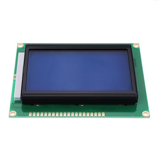 12864 128*64 LCD Display Module 5V Dots Graphic Blue Screen with Backlight 12864 128*64 LCD Display Module 5V Dots Graphic Blue Screen with Backlight