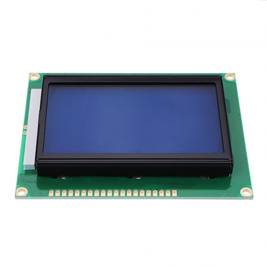 12864 128*64 LCD Display Module 5V Dots Graphic Blue Screen with Backlight