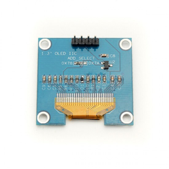 1.3 Inch 4Pin White OLED LCD Display 12864 IIC I2C Interface Module 1.3 Inch 4Pin White OLED LCD Display 12864 IIC I2C Interface Module