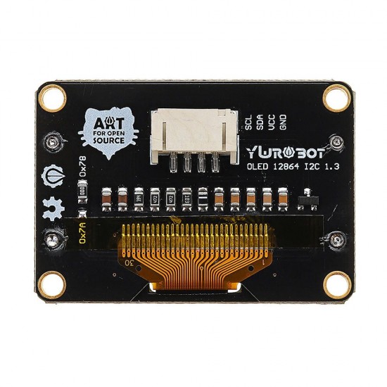 1.3 Inch OLED Display Module IIC I2C OLED Shield for Arduino - products that work with official Arduino boards