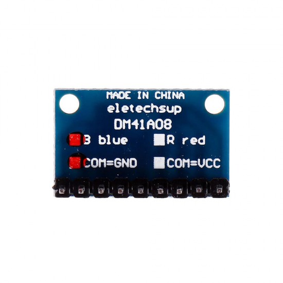 20pcs 3.3V 5V 8 Bit Blue Common Cathode LED Indicator Display Module DIY Kit