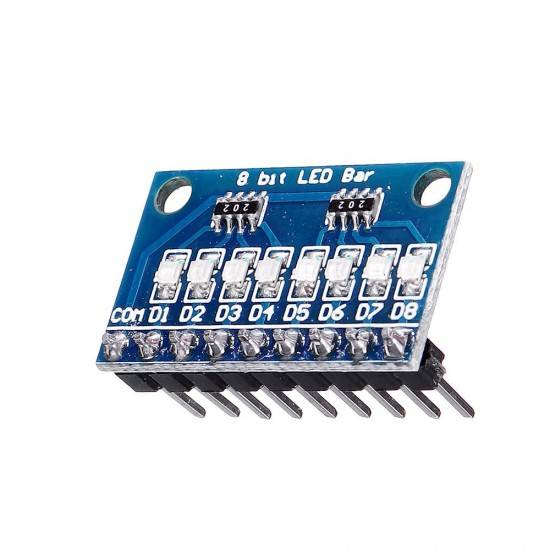 20pcs 3.3V 5V 8 Bit Blue Common Cathode LED Indicator Display Module DIY Kit