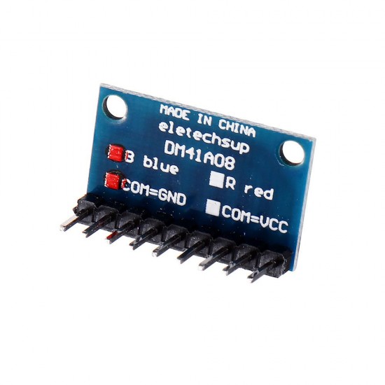20pcs 3.3V 5V 8 Bit Red Common Anode LED Indicator Display Module DIY Kit