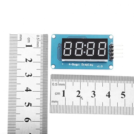 20pcs TM1637 4 Bits Digital LED Display Module 7 Segment 0.36 Inch RED Anode Tube Four Serial Driver Board For