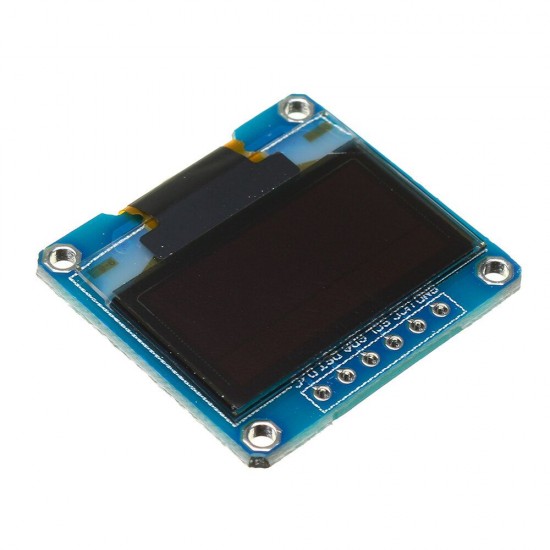 3Pcs 0.96 Inch 6Pin 12864 SPI Blue Yellow OLED Display Module for Arduino - products that work with official Arduino boards