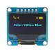 3Pcs 0.96 Inch 6Pin 12864 SPI Blue Yellow OLED Display Module for Arduino - products that work with official Arduino boards