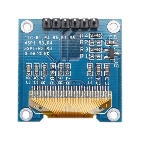 3Pcs 0.96 Inch White SPI OLED Display Module 12864 LED 3Pcs 0.96 Inch White SPI OLED Display Module 12864 LED