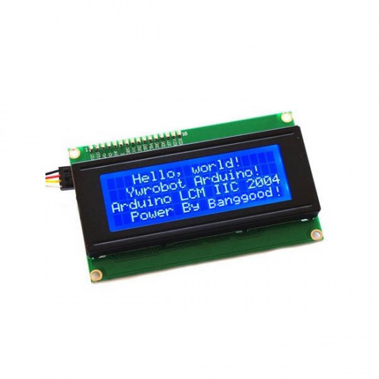 3Pcs IIC I2C 2004 204 20 x 4 Character LCD Display Module Blue 3Pcs IIC I2C 2004 204 20 x 4 Character LCD Display Module Blue