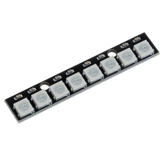 3Pcs Straight Board 8x 5050 RGB Cool White LED Display With Integrated Drivers Module 3Pcs Straight Board 8x 5050 RGB Cool White LED Display With Integrated Drivers Module