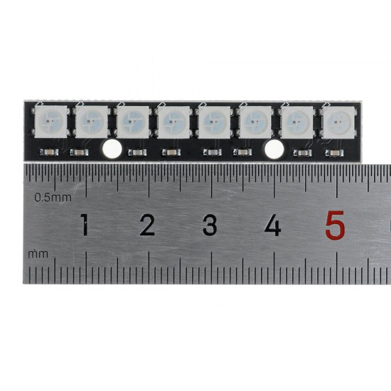 3Pcs Straight Board 8x 5050 RGB Cool White LED Display With Integrated Drivers Module 3Pcs Straight Board 8x 5050 RGB Cool White LED Display With Integrated Drivers Module