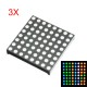 3Pcs Three-color Common Anode RGB LED Dot Matrix Display Module Compatible Colorduino