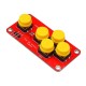 3pcs AD Analog Keyboard Module Electronic Building Blocks 5 Keys DIY 3pcs AD Analog Keyboard Module Electronic Building Blocks 5 Keys DIY