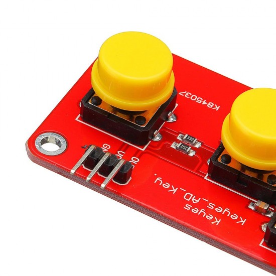3pcs AD Analog Keyboard Module Electronic Building Blocks 5 Keys DIY 3pcs AD Analog Keyboard Module Electronic Building Blocks 5 Keys DIY