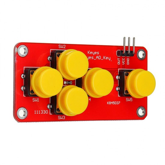 3pcs AD Analog Keyboard Module Electronic Building Blocks 5 Keys DIY