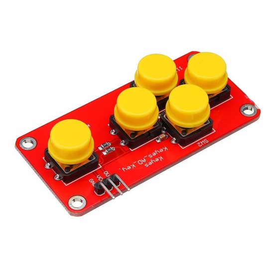 3pcs AD Analog Keyboard Module Electronic Building Blocks 5 Keys DIY 3pcs AD Analog Keyboard Module Electronic Building Blocks 5 Keys DIY