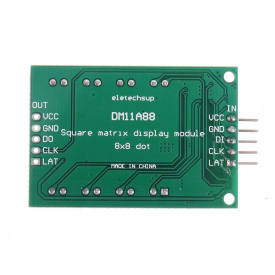 3pcs DM11A88 8x8 Square Matrix Red LED Dot Display Module UNO MEGA2560 DUE Raspberry Pi for Arduino - products that work with official Arduino boards