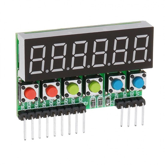 3pcs TM1637 6-Bits Tube LED Display Key Scan Module DC 3.3V To 5V Digital IIC Interface for Arduino - products that work with official Arduino boards