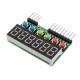 3pcs TM1637 6-Bits Tube LED Display Key Scan Module DC 3.3V To 5V Digital IIC Interface for Arduino - products that work with official Arduino boards