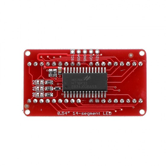 4-bit Pozidriv 0.54 Inch 14-segment LED Digital Tube Module Red & Green / Red & Orange I2C Control 2-line Control LED Display Screen Module