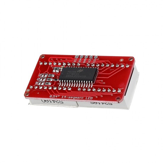 4-bit Pozidriv 0.54 Inch 14-segment LED Digital Tube Module Red & Green / Red & Orange I2C Control 2-line Control LED Display Screen Module