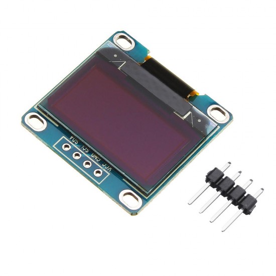 5Pcs 0.96 Inch 4Pin White IIC I2C OLED Display Module 12864 LED 5Pcs 0.96 Inch 4Pin White IIC I2C OLED Display Module 12864 LED