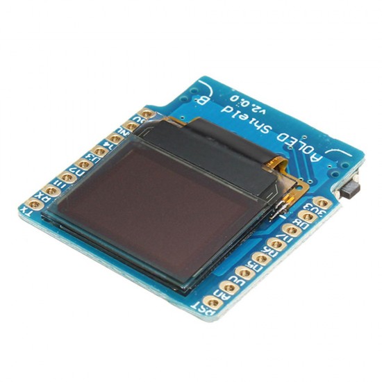 5Pcs OLED Shield V2.0.0 For Wemos D1 Mini 0.66inch Inch 64X48 IIC I2C Two Button 5Pcs OLED Shield V2.0.0 For Wemos D1 Mini 0.66inch Inch 64X48 IIC I2C Two Button