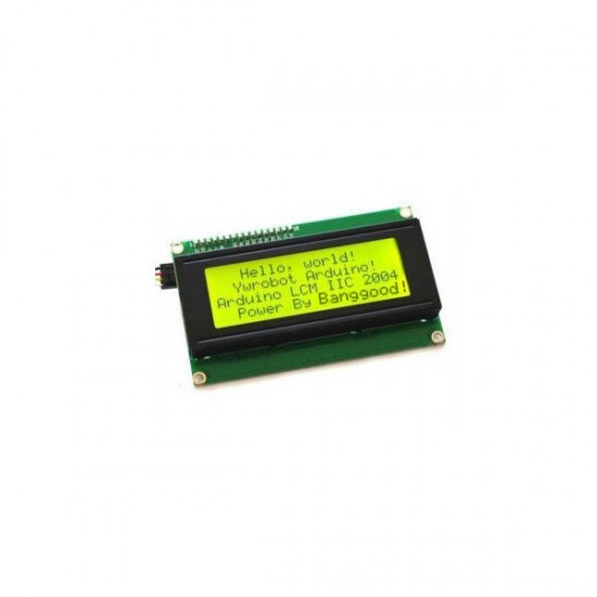 5Pcs IIC I2C 2004 204 20 x 4 Character LCD Display Module Yellow Green for Arduino - products that work with official Arduino boards