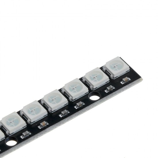 5Pcs Straight Board 8x 5050 RGB Cool White LED Display With Integrated Drivers Module