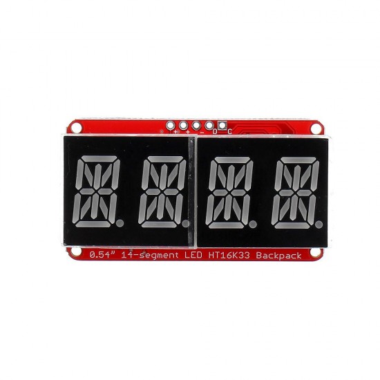 5pcs 4-bit Pozidriv 0.54 Inch 14-segment LED Digital Tube Module Red & Green I2C Control 2-line Control LED Display Screen Module 5pcs 4-bit Pozidriv 0.54 Inch 14-segment LED Digital Tube Module Red & Green I2C Control 2-line Control LED Display Screen Module