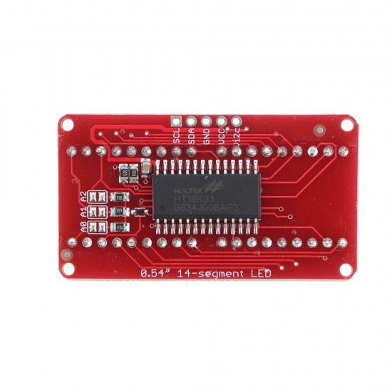 5pcs 4-bit Pozidriv 0.54 Inch 14-segment LED Digital Tube Module Red I2C Control 2-line Control LED Display Screen Module