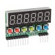 5pcs TM1637 6-Bits Tube LED Display Key Scan Module DC 3.3V To 5V Digital IIC Interface Six In One 0.36 Inches