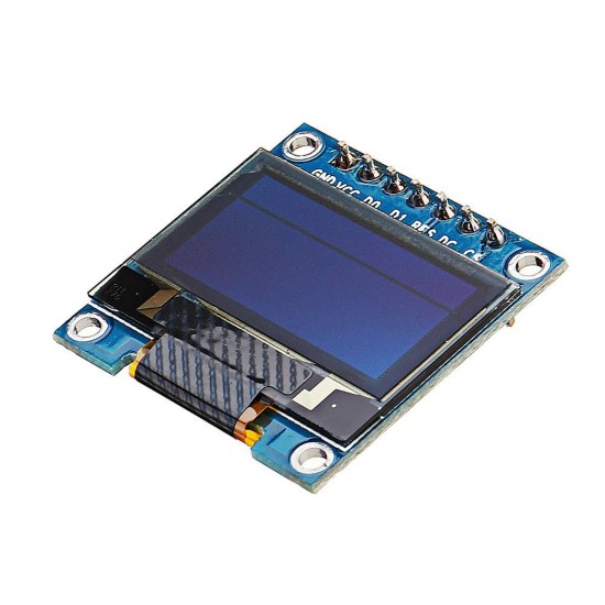 7Pin 0.96 Inch OLED Display Yellow Blue 12864 SSD1306 SPI IIC Serial LCD Screen Module for Arduino - products that work with official Arduino boards