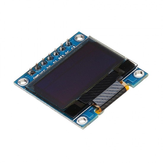 7Pin 0.96 Inch OLED Display Yellow Blue 12864 SSD1306 SPI IIC Serial LCD Screen Module for Arduino - products that work with official Arduino boards