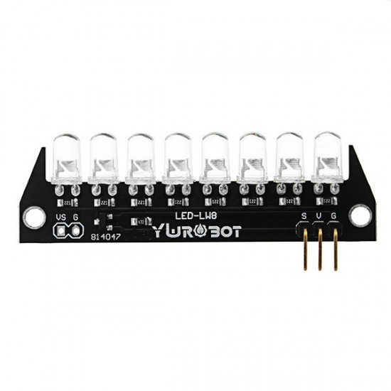 8 Bit 5mm F5 Bright Board LED Green Light Module for Arduino - products that work with official Arduino boards