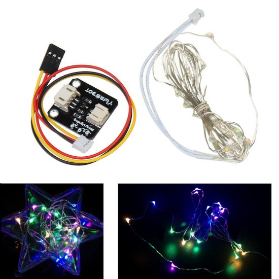 Electronic String Lamp Module Four Color Dazzle LED String Light Artistic Lamp for Arduino - products that work with official Arduino boards
