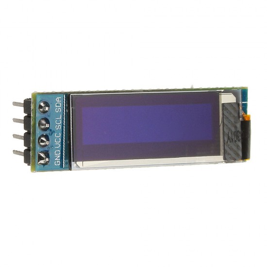 0.91 Inch 128x32 IIC I2C Blue OLED LCD Display DIY Module SSD1306 Driver IC DC 3.3V 5V