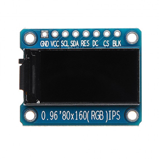 0.96 Inch 7Pin HD Color IPS Screen TFT LCD Display SPI ST7735 Module