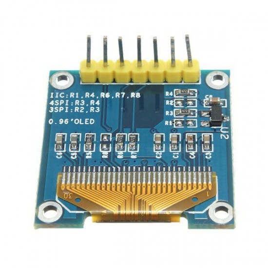 3Pcs 7 Pin 0.96 Inch IIC/SPI Serial 128x64 White OLED Display Module 3Pcs 7 Pin 0.96 Inch IIC/SPI Serial 128x64 White OLED Display Module