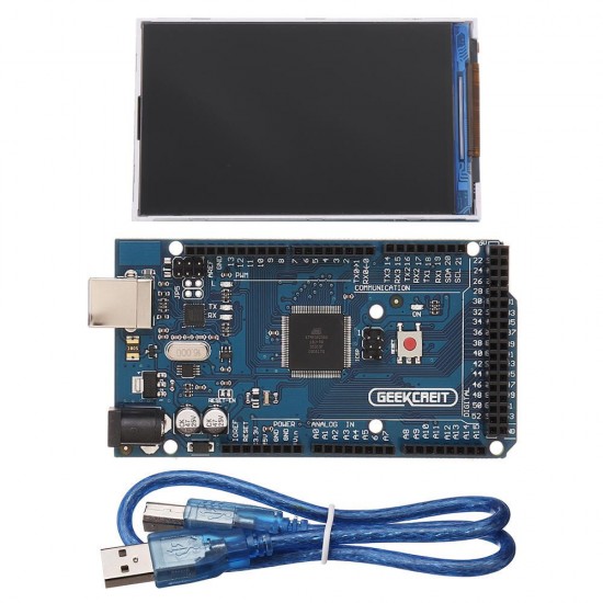 MEGA 2560 R3 ATmega2560 MEGA2560 Development Board + 3.5 Inch TFT Color Display 320x480 Screen MEGA 2560 R3 ATmega2560 MEGA2560 Development Board + 3.5 Inch TFT Color Display 320x480 Screen