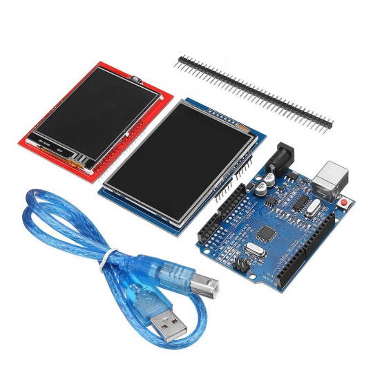 UNO R3 Improved Version + 2.8TFT LCD Touch Screen + 2.4TFT Touch Screen Display Module Kit Geekcreit for Arduino - products that work with official Arduino boards UNO R3 Improved Version + 2.8TFT LCD Touch Screen + 2.4TFT Touch Screen Display Module Kit Geekcreit for Arduino - products that work with official Arduino boards