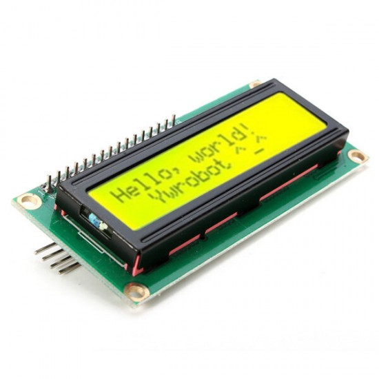 IIC/I2C 1602 Yellow Green Backlight LCD Display Module for Arduino - products that work with official Arduino boards IIC/I2C 1602 Yellow Green Backlight LCD Display Module for Arduino - products that work with official Arduino boards