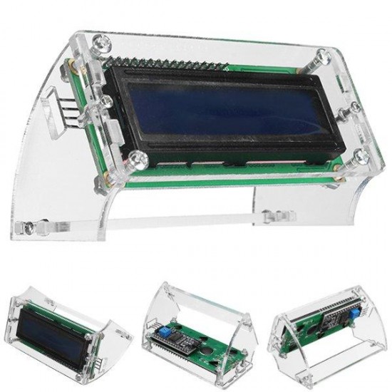 IIC/I2C 1602 Yellow-Green Backlight LCD Display Module With 2.5 Inches LCD1602 LCD Shell