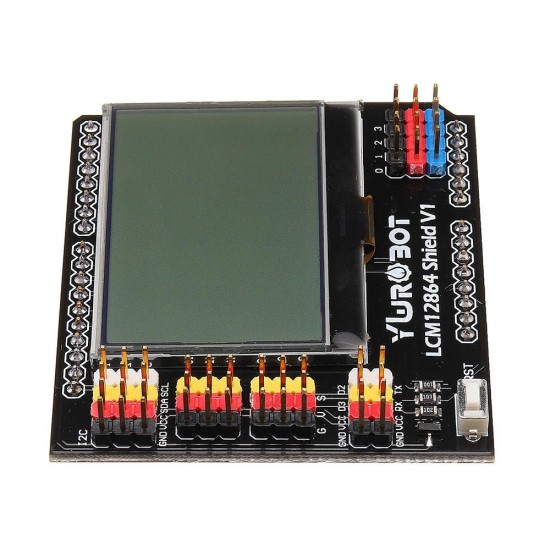 LCM12864 Shield LCD Display Expansion Board for Arduino - products that work with official Arduino boards