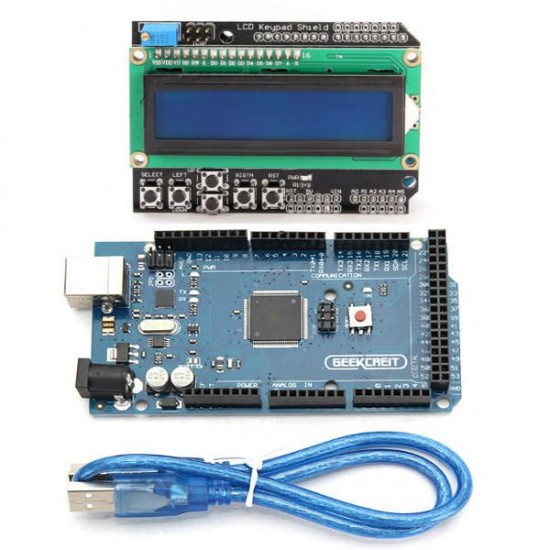 MEGA 2560 R3 Development Board MEGA2560 With LCD 1602 Keypad Shield MEGA 2560 R3 Development Board MEGA2560 With LCD 1602 Keypad Shield
