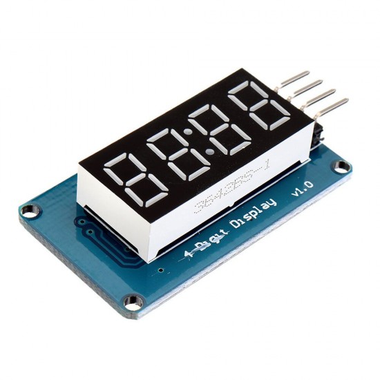 TM1637 4 Bits Digital LED Display Module 7 Segment 0.36 Inch RED Anode Tube Four Serial Driver Board