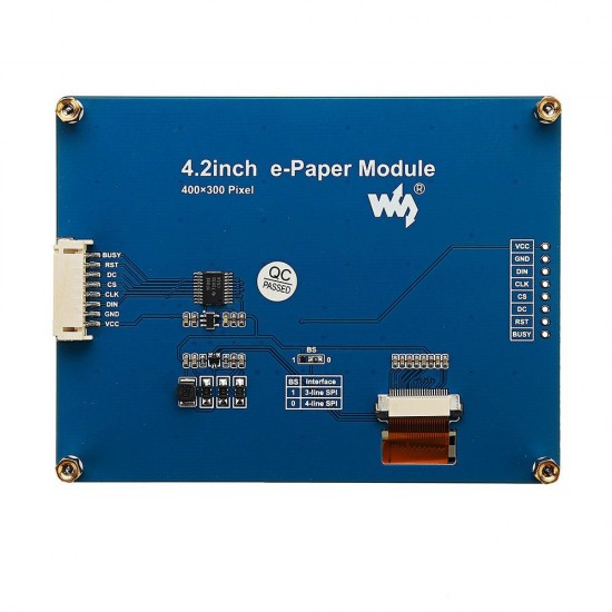 4.2 Inch E-ink Screen Display e-Paper Module SPI Interface Black/White For Raspberry Pi 4.2 Inch E-ink Screen Display e-Paper Module SPI Interface Black/White For Raspberry Pi