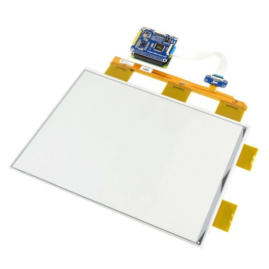 13.3 Inch e-Paper e-Ink Display HAT 1600x1200 Black and White 16 Grey Scales USB/SPI/I80 Support For Raspberry Pi STM32